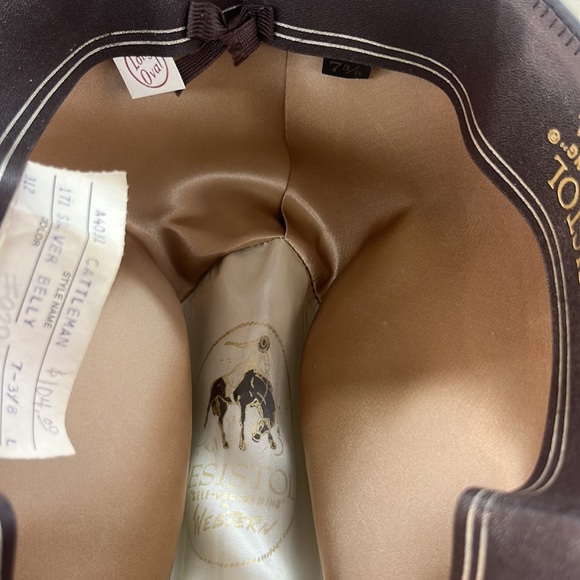 Vintage Resistol Beaver Felt Silver Belly Cowboy Hat - Picture 7 of 10